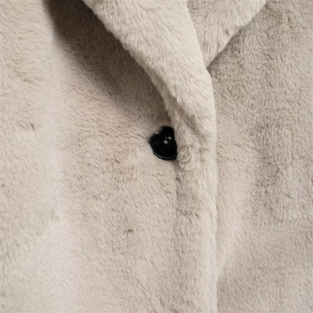 Plush Faux Fur Coat