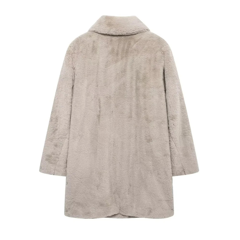 Plush Faux Fur Coat