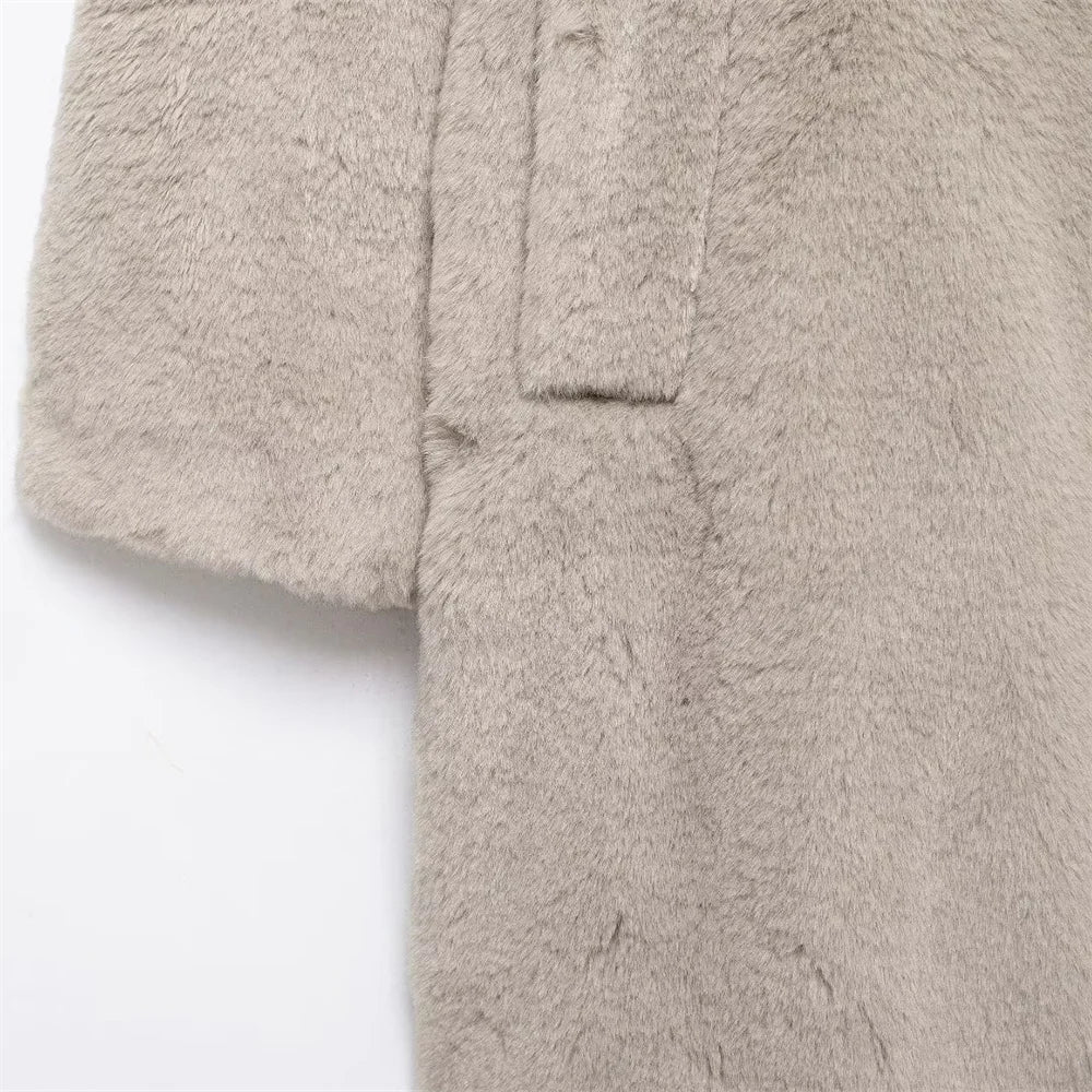Plush Faux Fur Coat